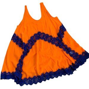 Umgee Boho Neon Oversized Sleeveless Tunic S